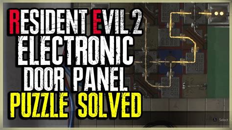 resident evil 2 remake electronic door panel